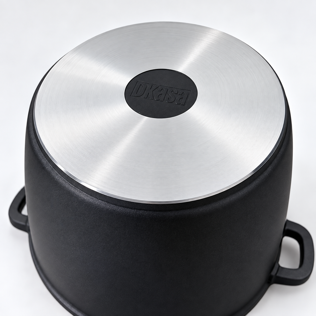 Caldero Alto DKasa Premium Antiadherente Marmolizado 24 cm con Tapa
