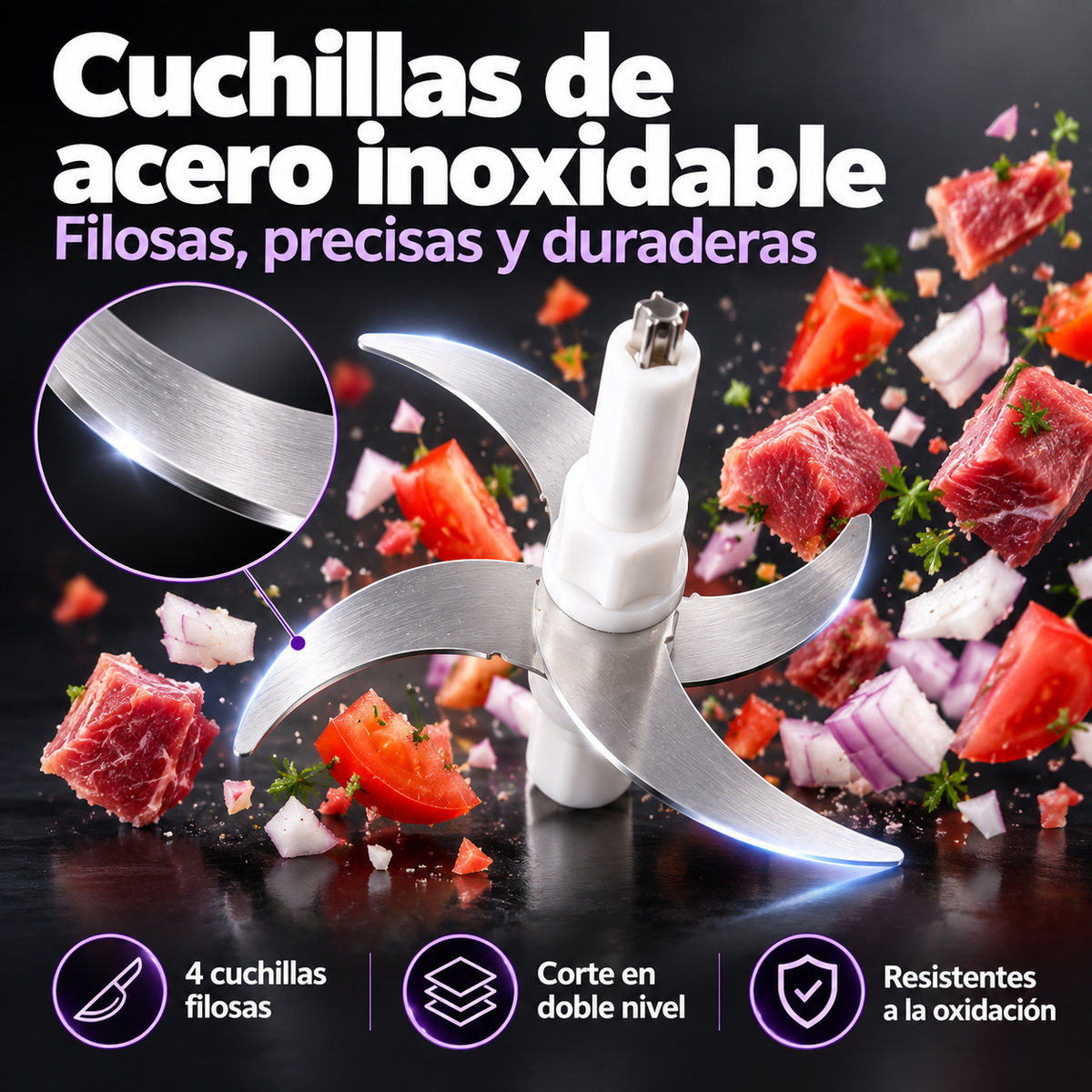 Procesador de Alimentos Sokany SK-7028 – 4 Litros