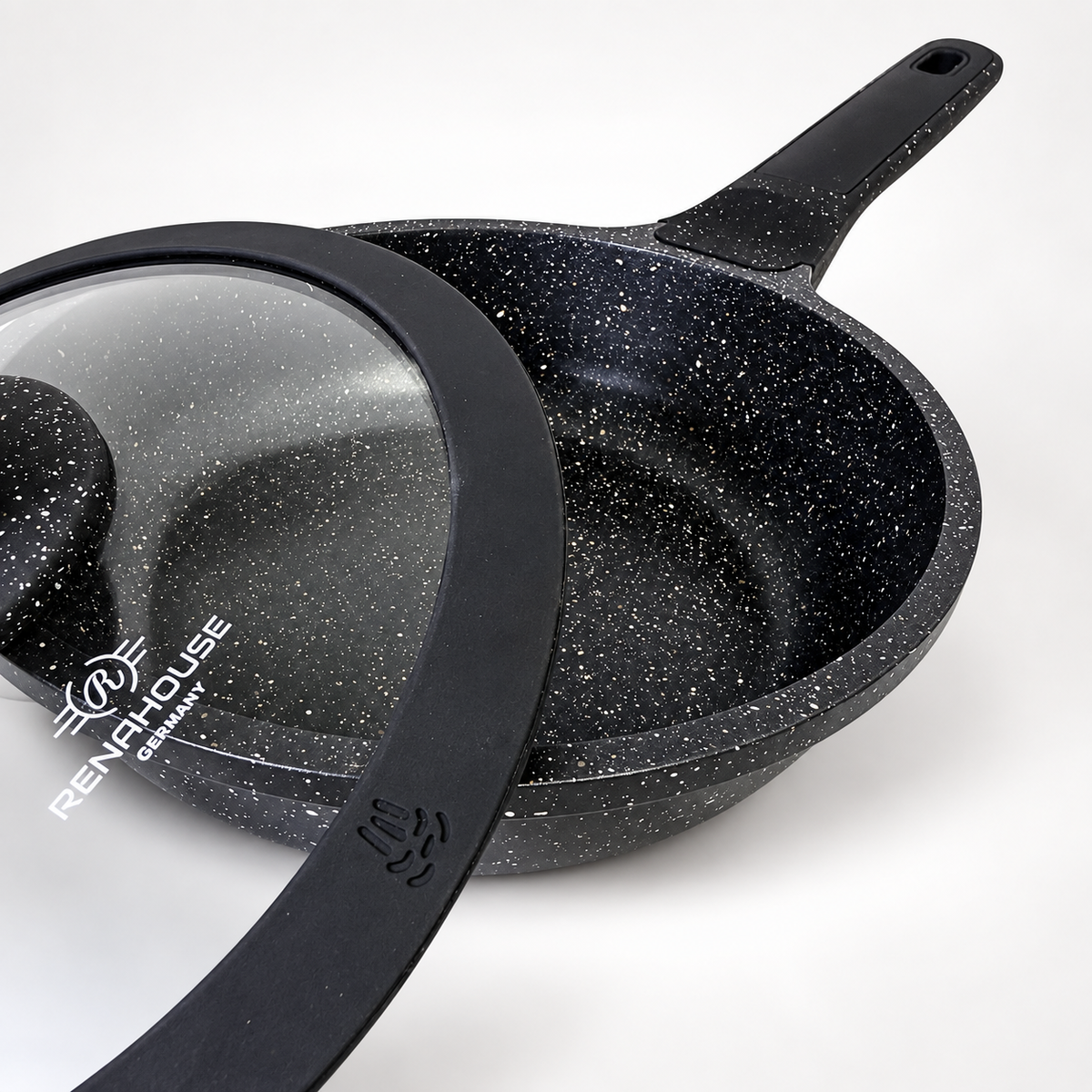 Sartén RenaHouse Granite Antiadherente 18 cm con Tapa