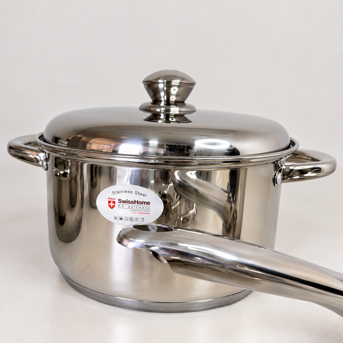 Batería de Cocina Swiss Home MK12 – 12 Piezas Acero Inoxidable 18/10
