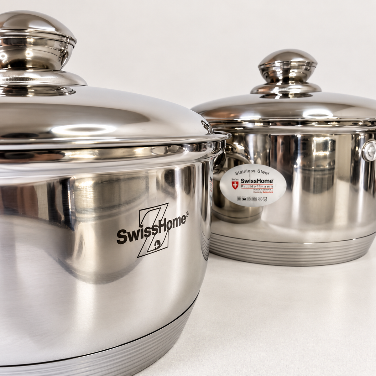 Batería de Cocina Swiss Home MK12 – 12 Piezas Acero Inoxidable 18/10