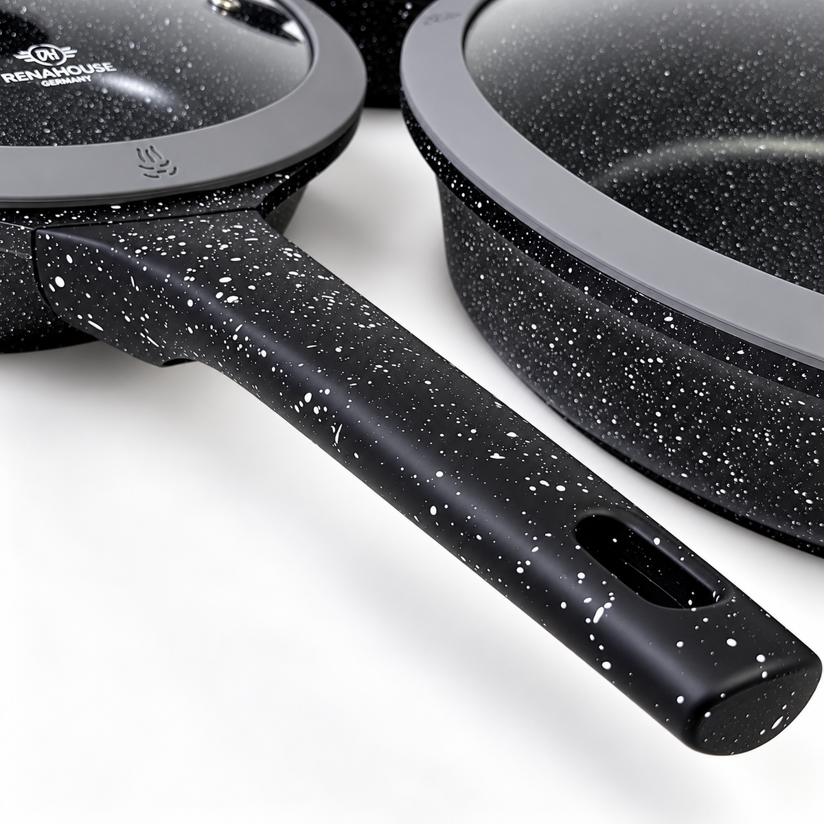 Set de Sartenes RenaHouse Granite Antiadherentes – 6 Piezas 20, 24 y 28 cm (COD)